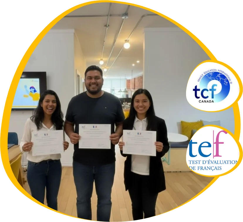 Students with TEF and TCF certificates